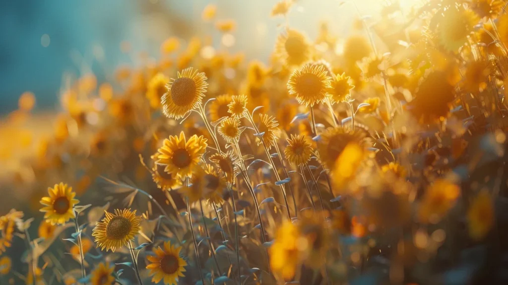 Choosing the Right Personal Training Programs Near Me 4 a vibrant field of golden sunflowers sways gently under a radiant blue sky, their faces turned toward the warm sunlight, creating a breathtaking tapestry of color and life.