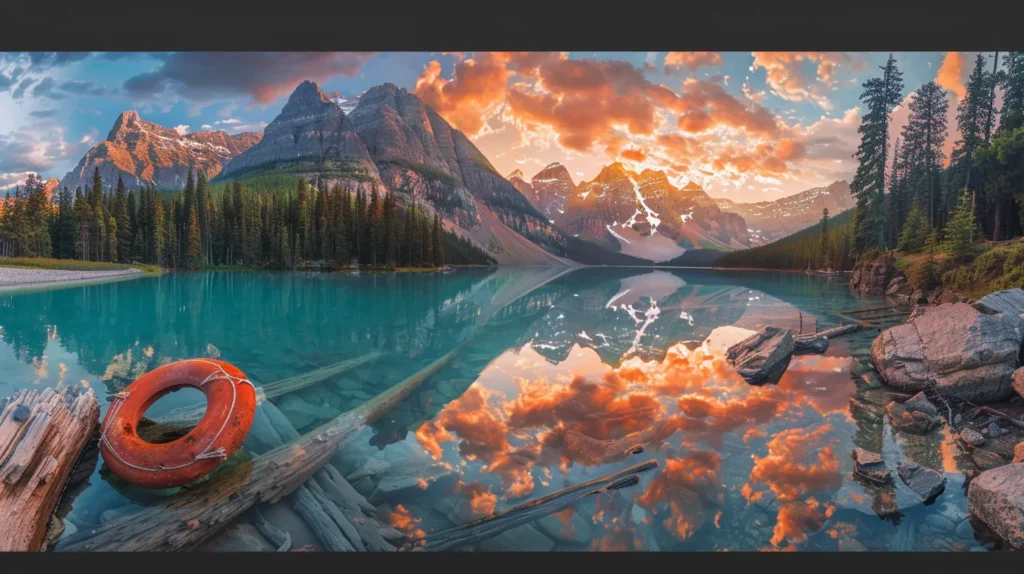 The Role of Fitness Assessments in Achieving Your Goals 5 a vibrant sunset casts golden hues over a tranquil lake, where majestic mountains reflect perfectly in the still water, creating a serene and breathtaking panorama.
