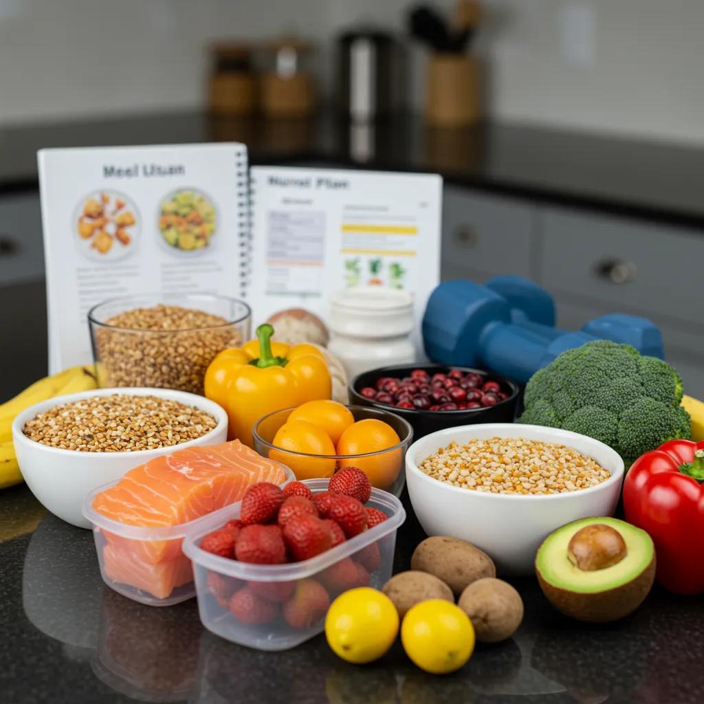 Remote Workout Classes in Newtown|Flexible Fitness That Work 2 Healthy meal prep ingredients showcasing nutrition that supports remote fitness coaching