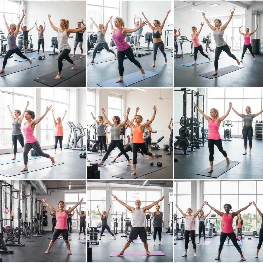 Ultimate Guide to Finding the Right Workout Class in Newtown 4 Diverse group of people enjoying various workout classes in a fitness studio