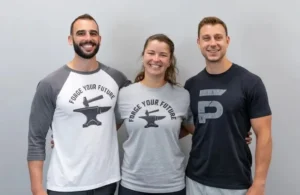 Certified trainer coaching a small group strength session